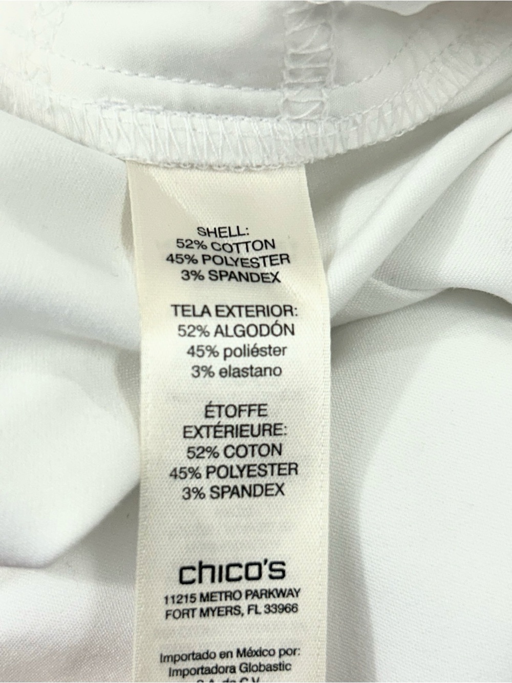 Chico’s Fabulously Slimming Darcy Optic White Ankle Pants Size 3 or US 16 - Picture 7 of 12